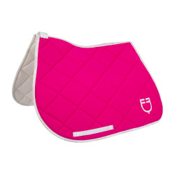 Alfombrilla de salto en tejido técnico con logo GP Equestro Fucsia / blanco Rosa