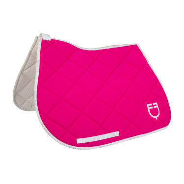 Alfombrilla de salto en tejido técnico con logo GP Equestro Fucsia / blanco Rosa Alfombrilla de salto en tejido técnico con logo GP Equestro Fucsia / blanco Rosa