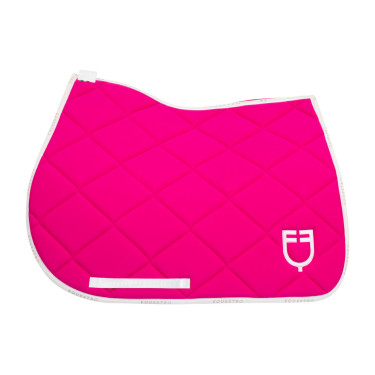 Alfombrilla de salto en tejido técnico con logo GP Equestro Fucsia / blanco Rosa Alfombrilla de salto en tejido técnico con logo GP Equestro Fucsia / blanco Rosa