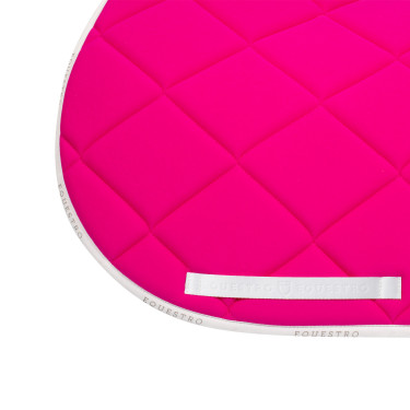Alfombrilla de salto en tejido técnico con logo GP Equestro Fucsia / blanco Rosa Alfombrilla de salto en tejido técnico con logo GP Equestro Fucsia / blanco Rosa
