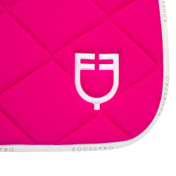 Alfombrilla de salto en tejido técnico con logo GP Equestro Fucsia / blanco Rosa