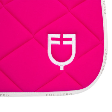 Alfombrilla de salto en tejido técnico con logo GP Equestro Fucsia / blanco Rosa Alfombrilla de salto en tejido técnico con logo GP Equestro Fucsia / blanco Rosa