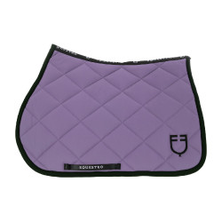 Sudadera para salto en tejido técnico con logotipo bordado Black Line Edition Equestro Dalia violeta