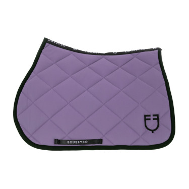 Sudadera para salto en tejido técnico con logotipo bordado Black Line Edition Equestro Dalia violeta