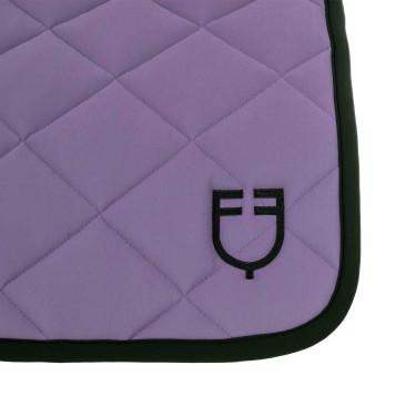 Sudadera para salto en tejido técnico con logotipo bordado Black Line Edition Equestro Dalia violeta