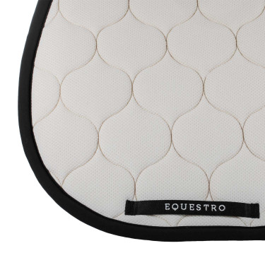 Manta de salto de tela de malla Black Line Edition Equestro Crema quemada Beige