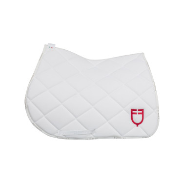 Sudadero de salto con logo multicolor GP Equestro Blanco / blanco / rojo amapola