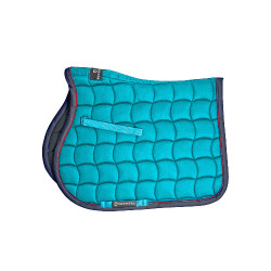 Almohadilla de salto con ribetes en contraste Red Trim Equestro Turquesa / rojo / marino Azul