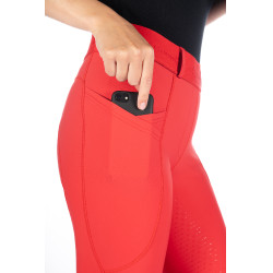 Legging Aruba fondo 1/1 en silicona HKM Roja Rojo