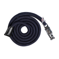 Longe Carlotta con mosquetón antipánico HKM Gris pardo Marrón Longe Carlotta con mosquetón antipánico HKM Gris pardo Marrón