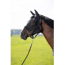 Máscara antimoscas Elastic HKM Negro