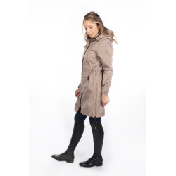 Parka mujer Alpine HKM Gris pardo Marrón
