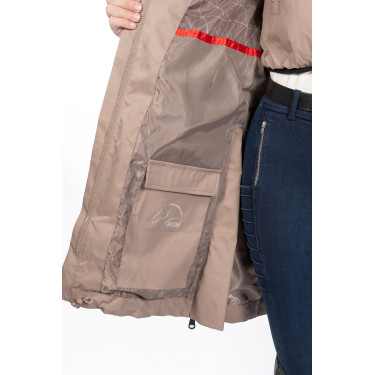 Parka mujer Alpine HKM Gris pardo Marrón