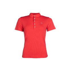 Camiseta funcional de mujer Aruba de manga corta HKM Roja Rojo