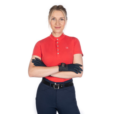 Camiseta funcional de mujer Aruba de manga corta HKM Roja Rojo