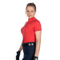 Camiseta funcional de mujer Aruba de manga corta HKM Roja Rojo