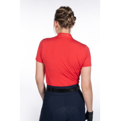 Camiseta funcional de mujer Aruba de manga corta HKM Roja Rojo