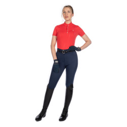 Camiseta funcional de mujer Aruba de manga corta HKM Roja Rojo