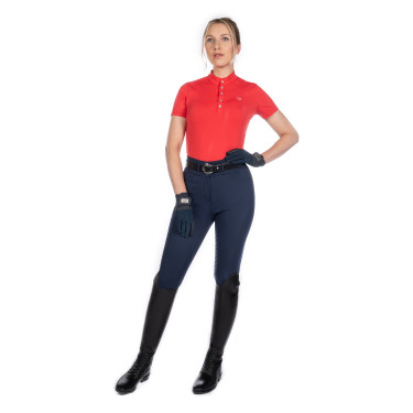 Camiseta funcional de mujer Aruba de manga corta HKM Roja Rojo