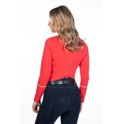 Camiseta funcional de mujer Aruba de manga larga HKM Roja Rojo