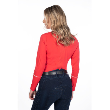 Camiseta funcional de mujer Aruba de manga larga HKM Roja Rojo