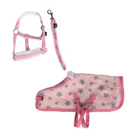 Conjunto Star Cuddle Pony HKM Rosa estrellas