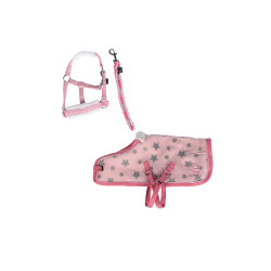 Conjunto Star Cuddle Pony HKM Rosa estrellas
