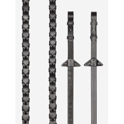 Riendas trenzadas LeMieux Marrón / plata Marr&amp;amp;amp;oacute;n