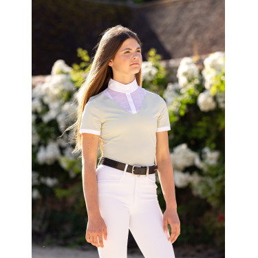 Polo de concurso Eva LeMieux Young Rider de manga corta Polo de concurso Eva LeMieux Young Rider de manga corta