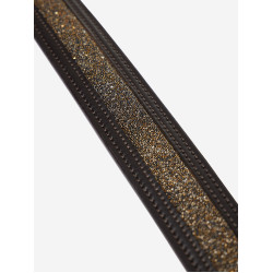 Cinturón LeMieux Crystal Insert Castaño Marr&amp;amp;amp;oacute;n