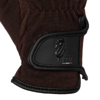 Guantes de Símil Cuero Amara Umbria Equitación Castaño Marrón