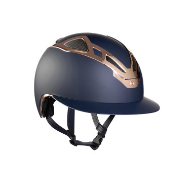 Casco Apex Chrome Lady Azul Mate/Oro Rosa Suomy