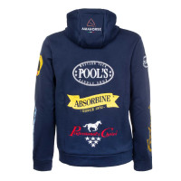 Sudadera con Capucha Unisex Multilogo Pool's Marino Azul marino