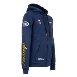 Sudadera con Capucha Unisex Multilogo Pool's Marino Azul marino