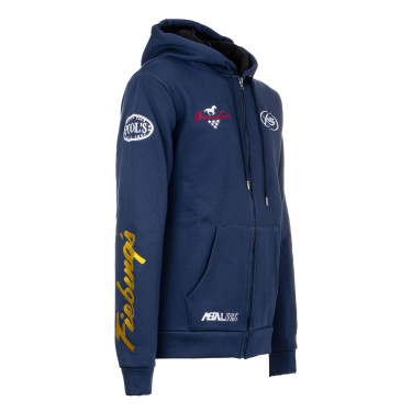 Sudadera con Capucha Unisex Multilogo Pool's Marino Azul marino