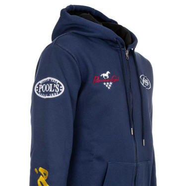 Sudadera con Capucha Unisex Multilogo Pool's Marino Azul marino