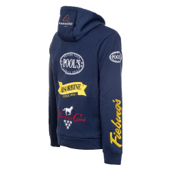 Sudadera con Capucha Unisex Multilogo Pool's Marino Azul marino