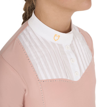 Polo de concurso para niña con strass Equestro Polo de concurso para niña con strass Equestro