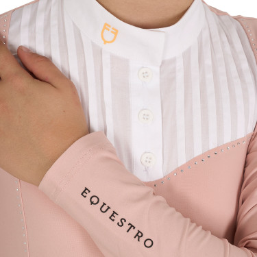 Polo de concurso para niña con strass Equestro Polo de concurso para niña con strass Equestro