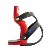 Estribos de Aluminio de Color con Jaula para los Pies Umbria Equitazione Roja Rojo