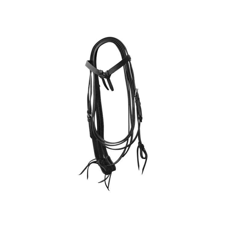 Brida Western con Nudo y Riendas de Cuero Liso Lakota
