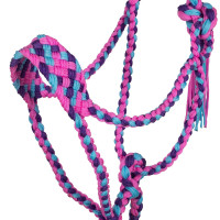 Gevlochten Nylon Halster Pool's Rosa / azul cielo / violeta Multicolor