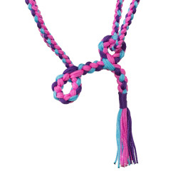 Gevlochten Nylon Halster Pool's Rosa / azul cielo / violeta Multicolor