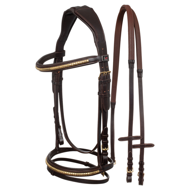 Brida Inglesa con Clincher y Riendas de Goma Supreme