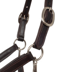 Cabezada Ergonómica de Cuero Supreme Castaño Marrón