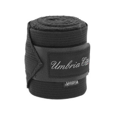 Bandes de Travail en Polaire et Élastique par 4 Umbria Equitazione Negro
