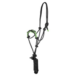 Cabezada con Cuerda Trenzada en la Nariz Pool's Negro / limón