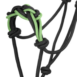 Cabezada con Cuerda Trenzada en la Nariz Pool's Negro / limón