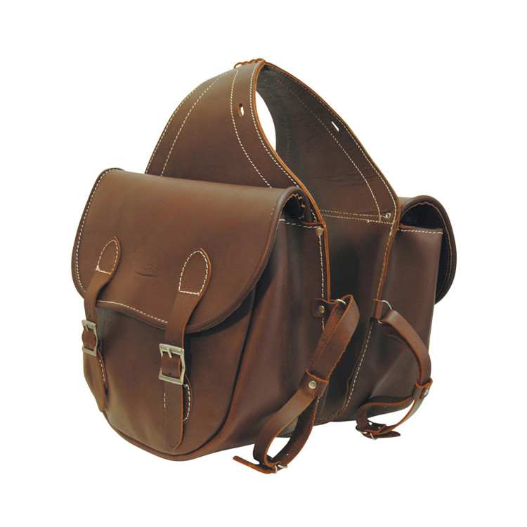 Alforja de Montura Lakota Deluxe de Cuero con 2 Bolsillos Pool's