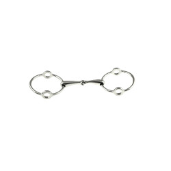 Muserola de anillos grandes de acero inoxidable Umbria Equitazione